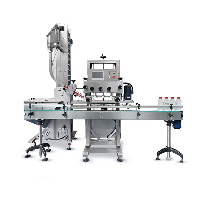 Máquina automática de tapa de botella de agua de tornillo de plástico de alta velocidad