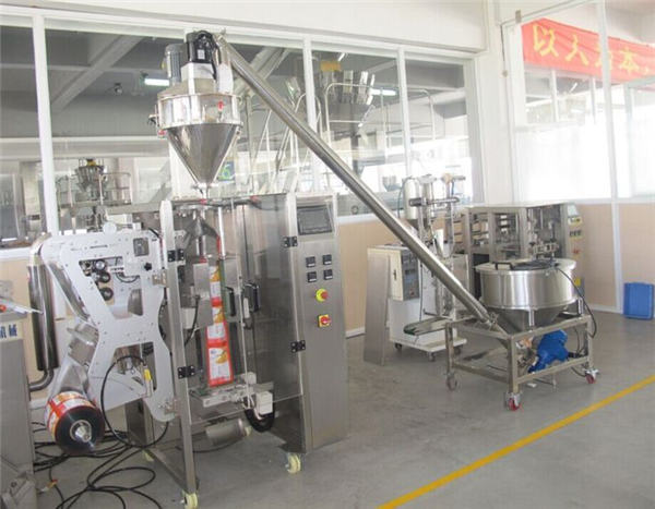 Polvo elevador y máquina de llenado automática de bolsas de polvo