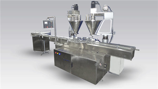 Polvo de máquina de llenado de café completamente automático de 6 cabezales 