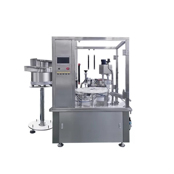 Máquina rotativa automática de taponado de botellas